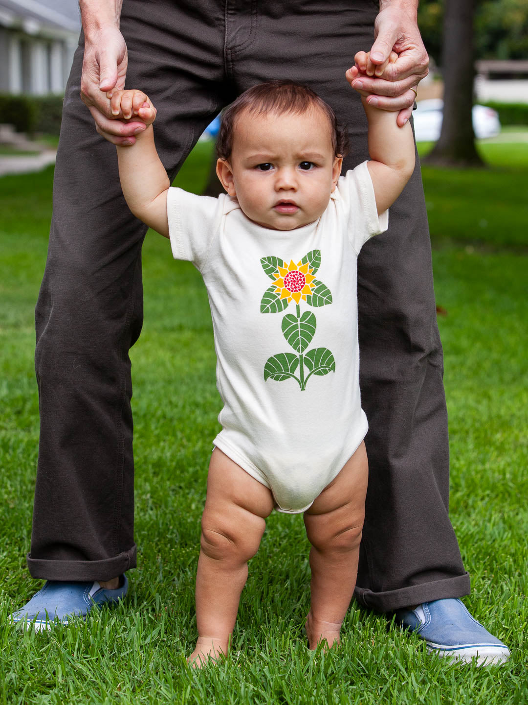 Sunflower Baby Onesie Cream-Culk