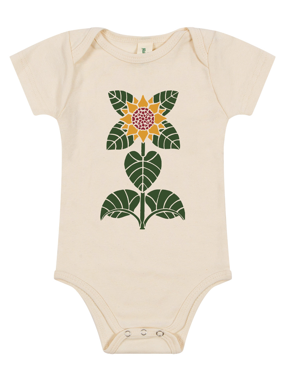 Sunflower Baby Onesie Cream-Culk