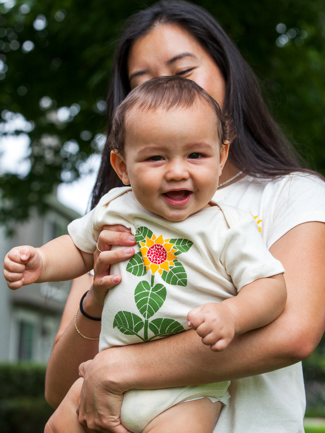 Sunflower Baby Onesie Cream-Culk