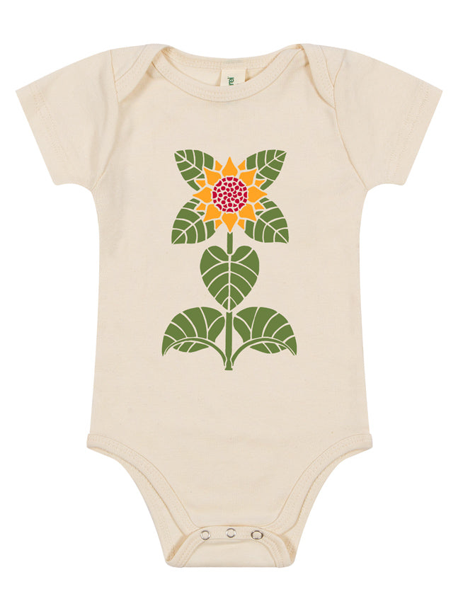 Sunflower Baby Onesie Cream-Culk