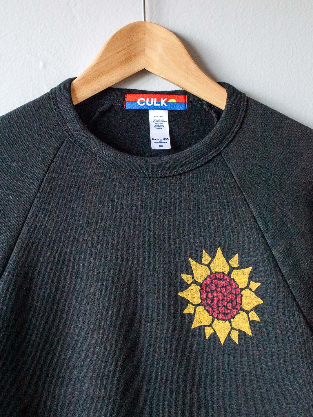 Sunflower Crewneck Sweatshirt Tri-Black-Culk