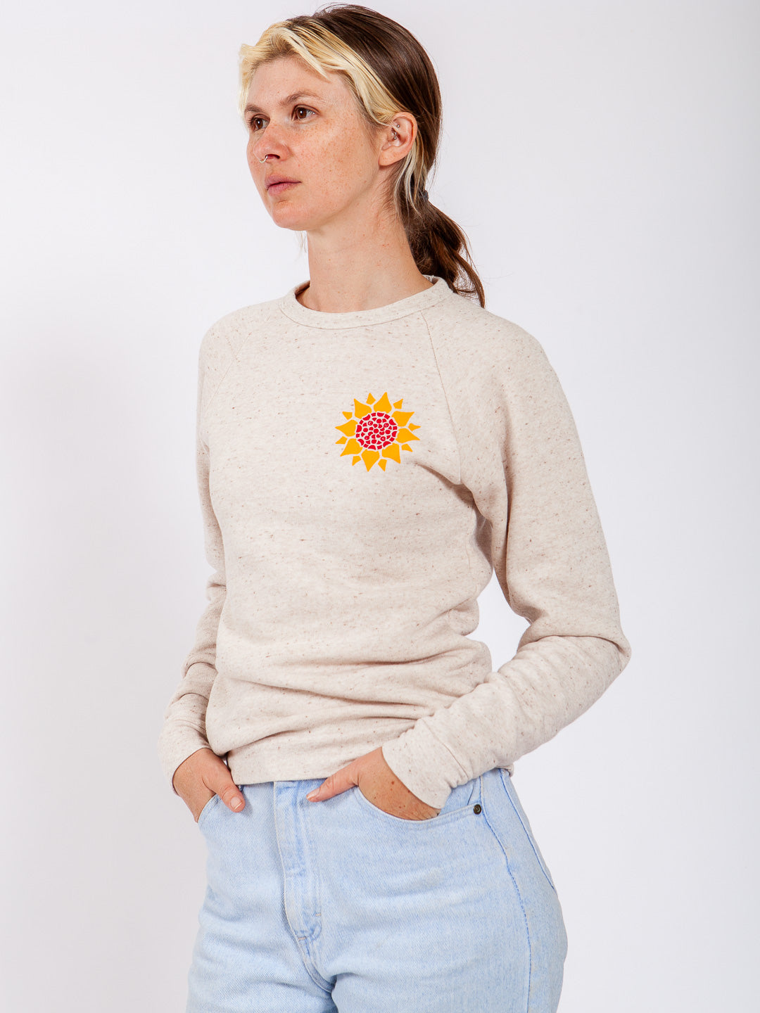 Sunflower Crewneck Sweatshirt Tri-Cream-Culk
