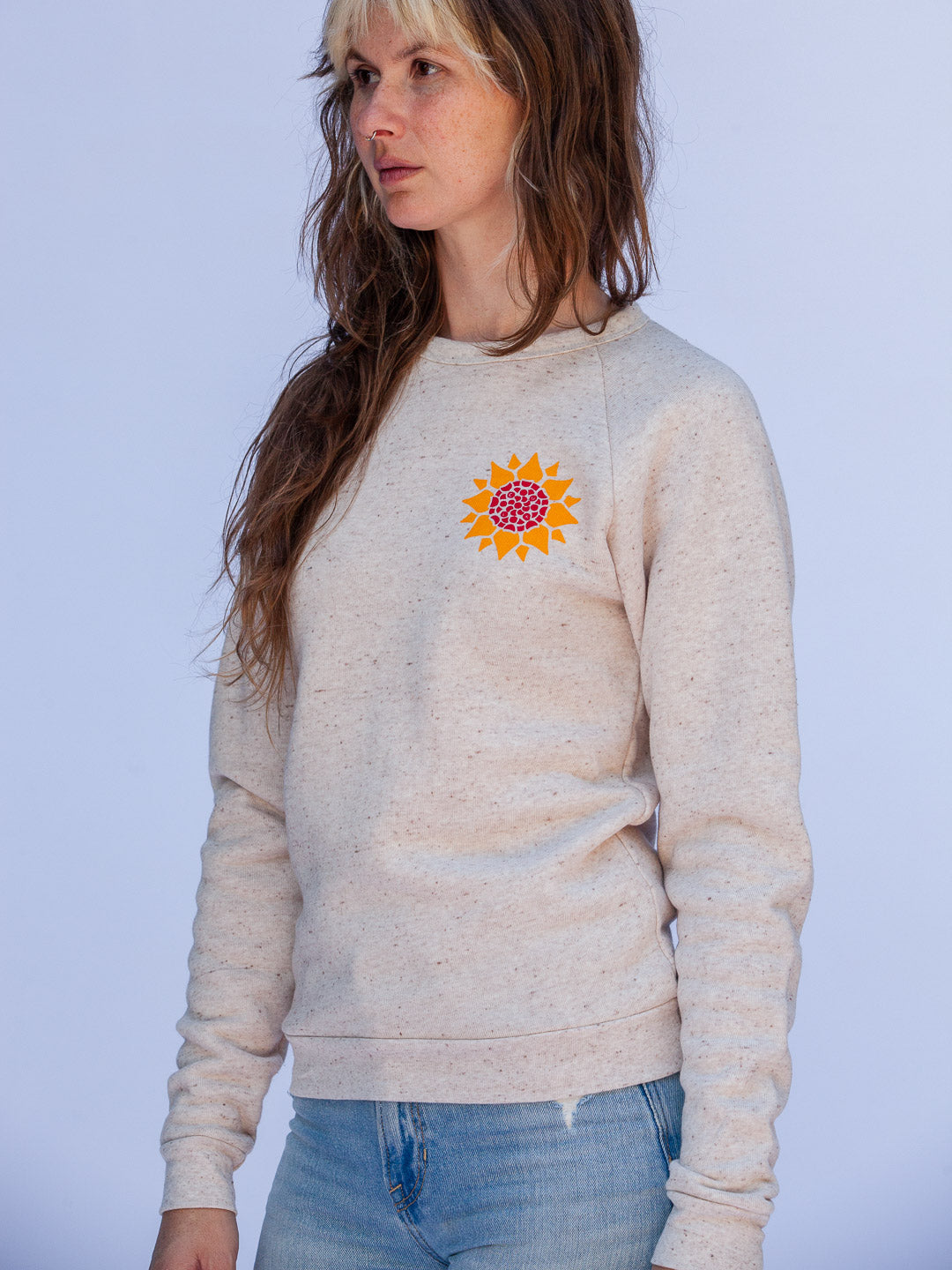 Sunflower Crewneck Sweatshirt Tri-Cream-Culk