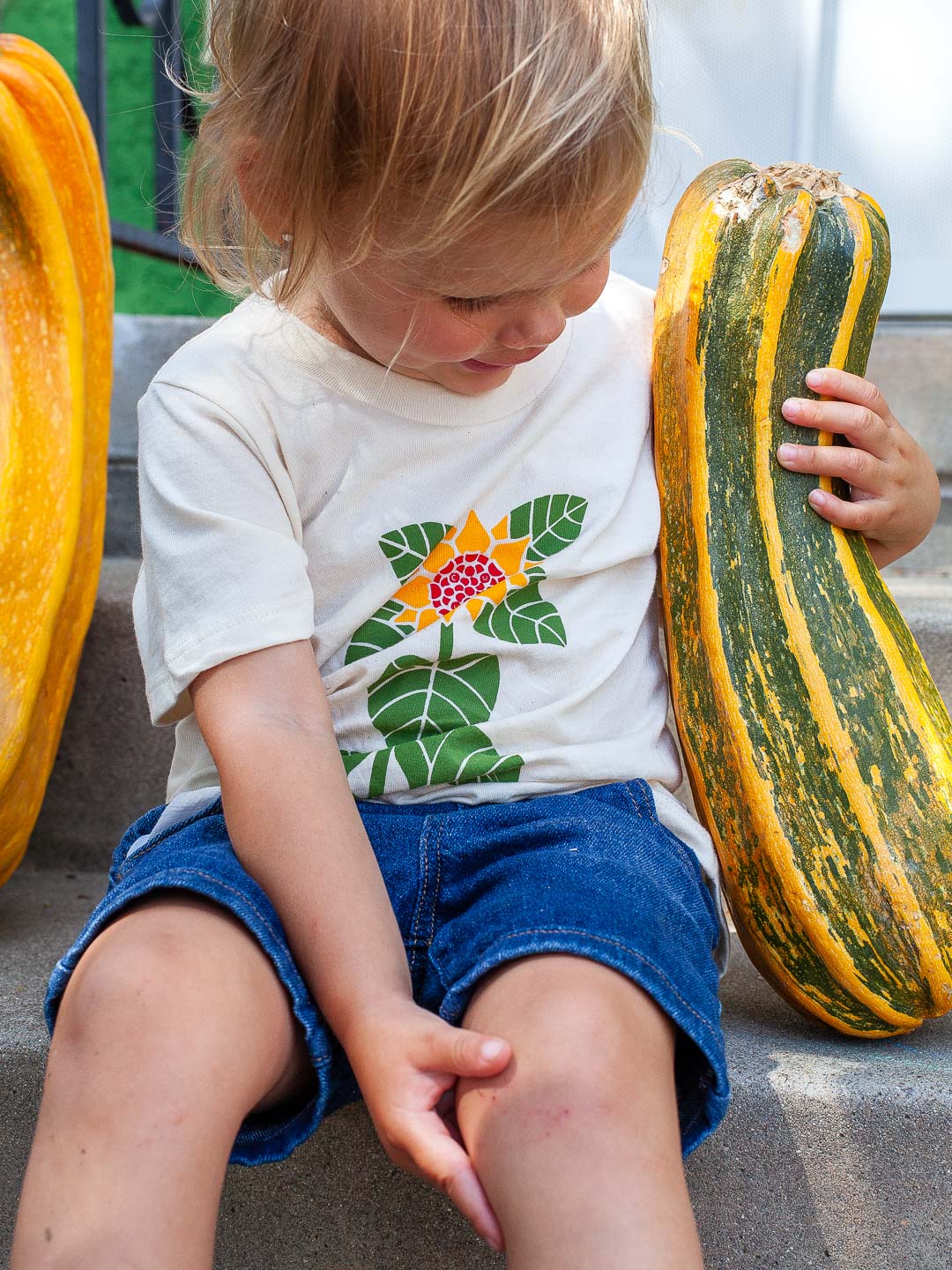 Sunflower Toddler Tee Cream-Culk