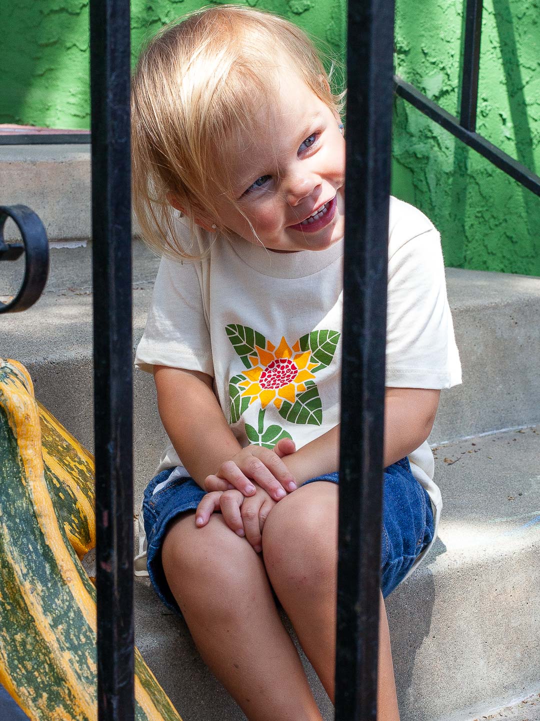 Sunflower Toddler Tee Cream-Culk