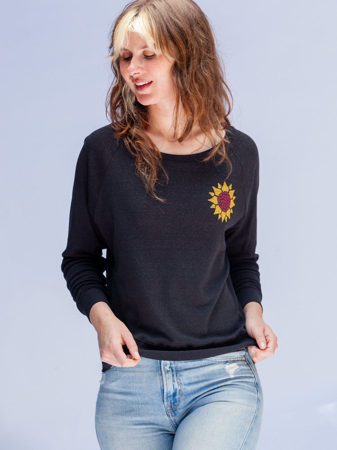 Sunflower Women's Raglan Pullover Tri-Black-Culk