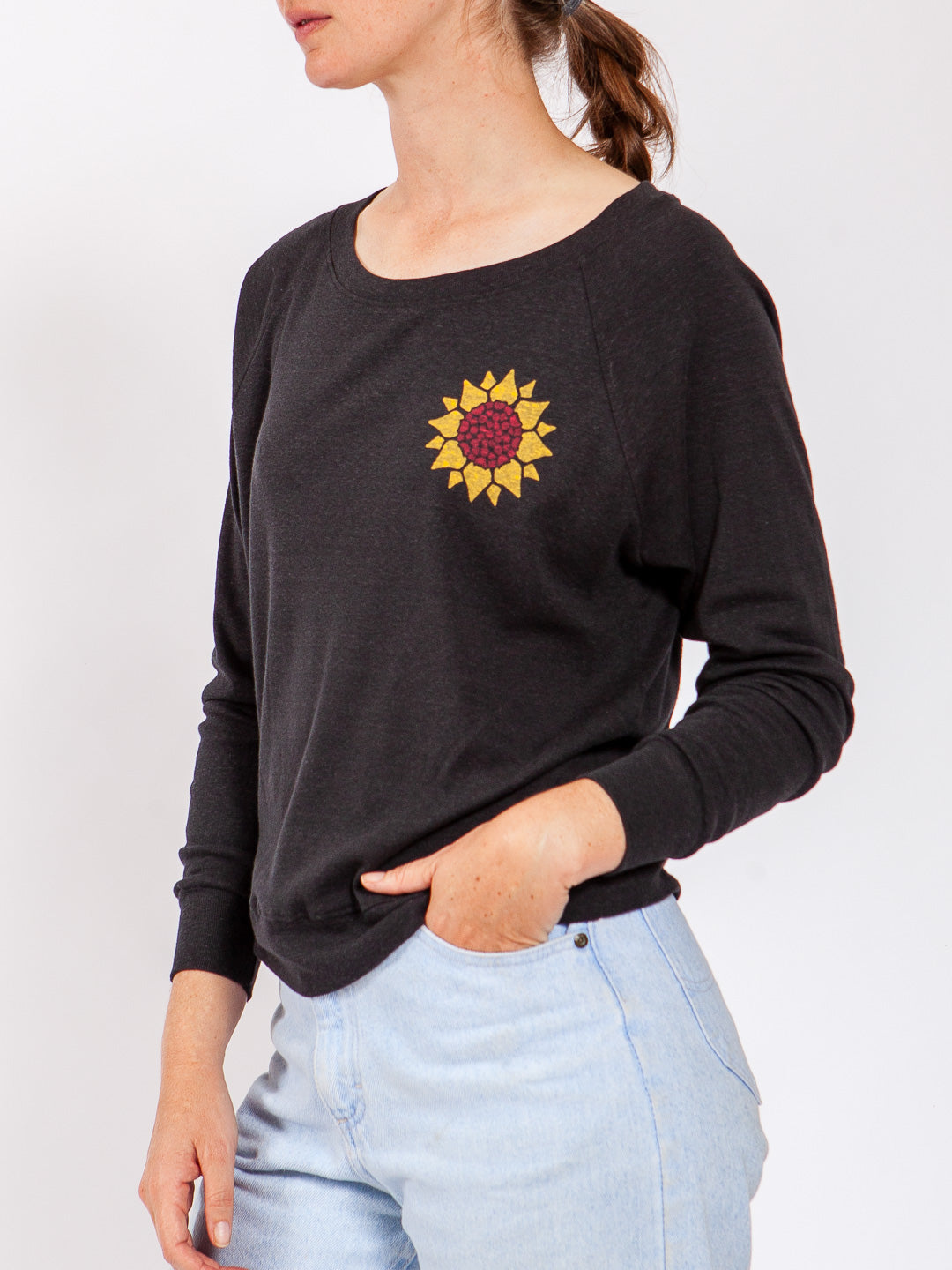 Sunflower Women's Raglan Pullover Tri-Black-Culk