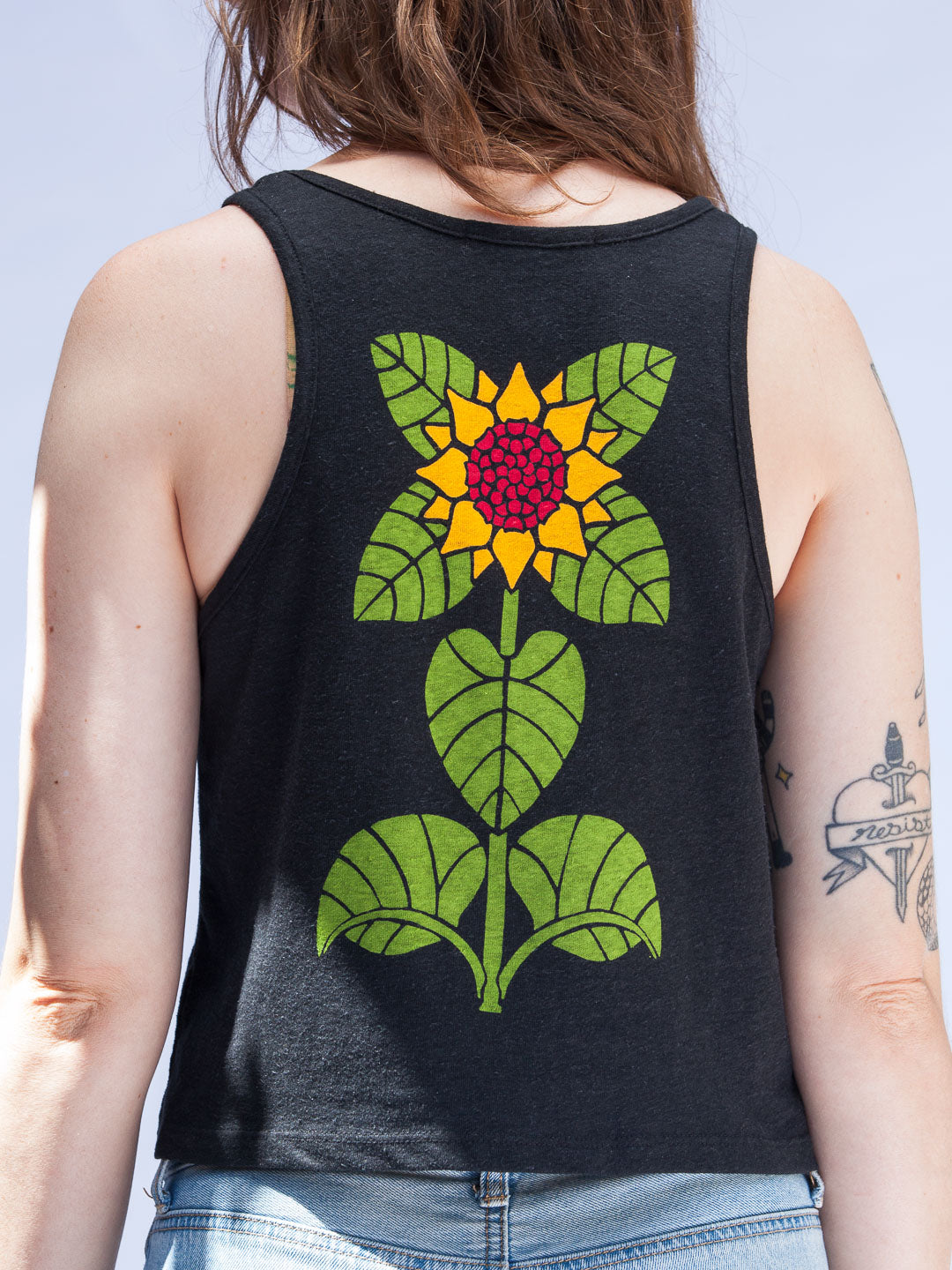 Sunflower Women's Tank Black-Culk