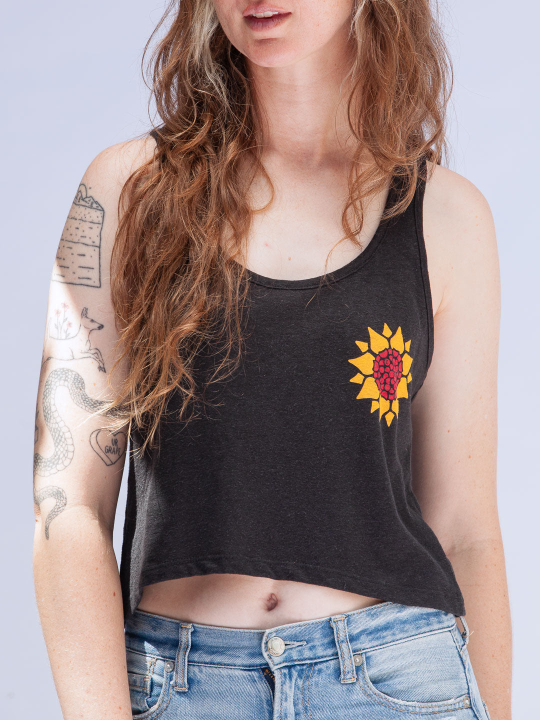 Sunflower Women's Tank Black-Culk