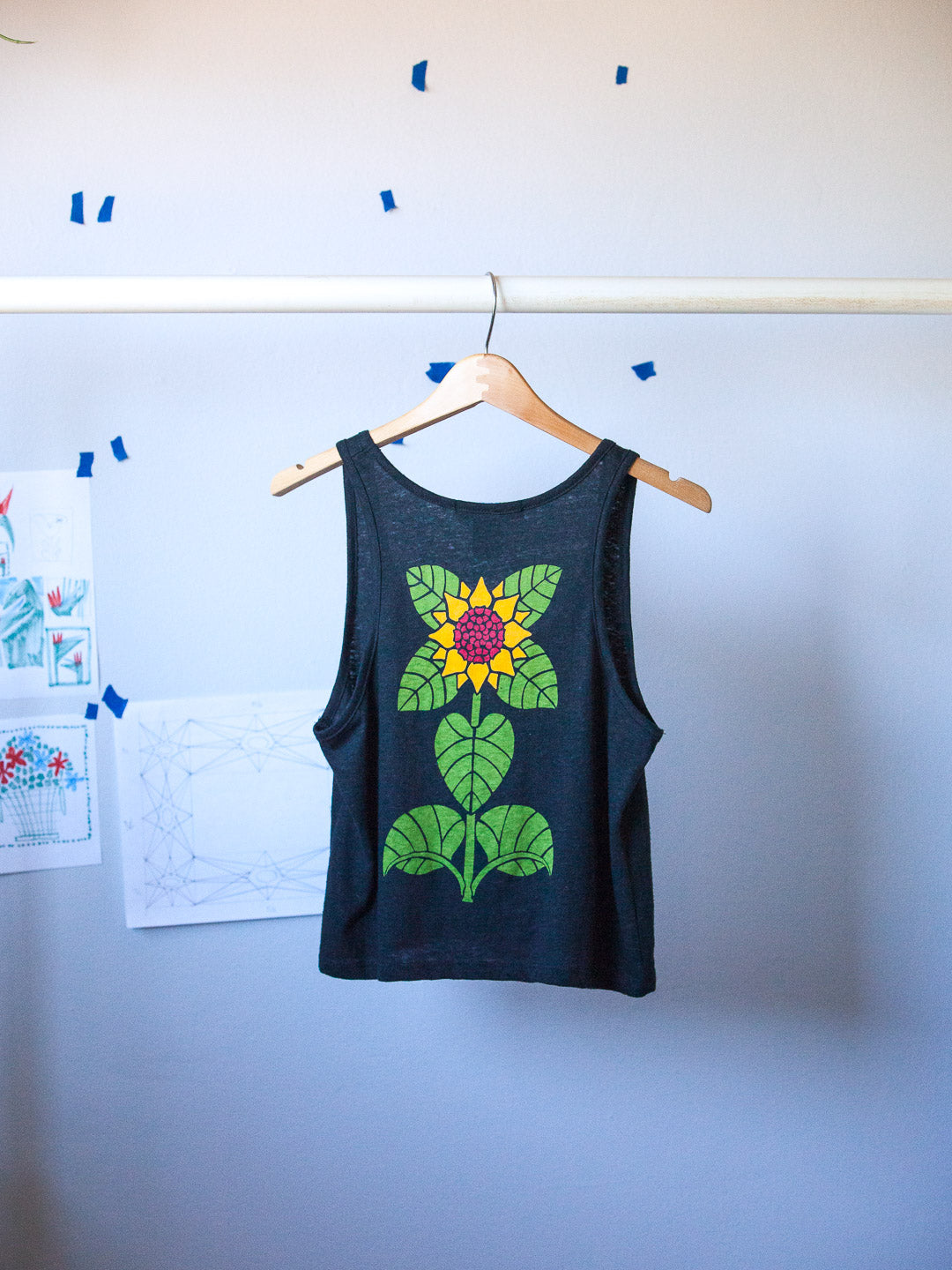 Sunflower Women's Tank Black-Culk