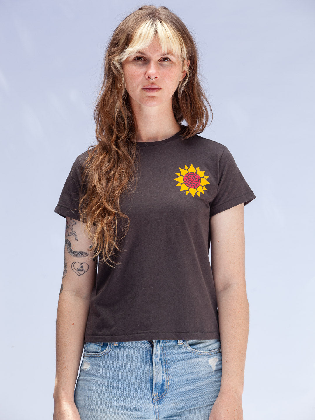 Sunflower Women's Tee Black-Culk