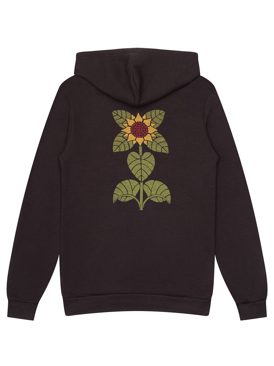 Sunflower Zip-up Hoodie Tri-Black