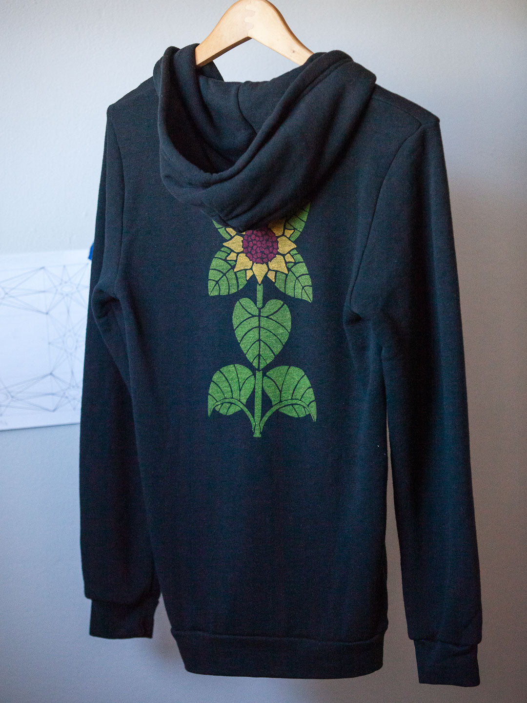 Sunflower Zip-up Hoodie Tri-Black-Culk