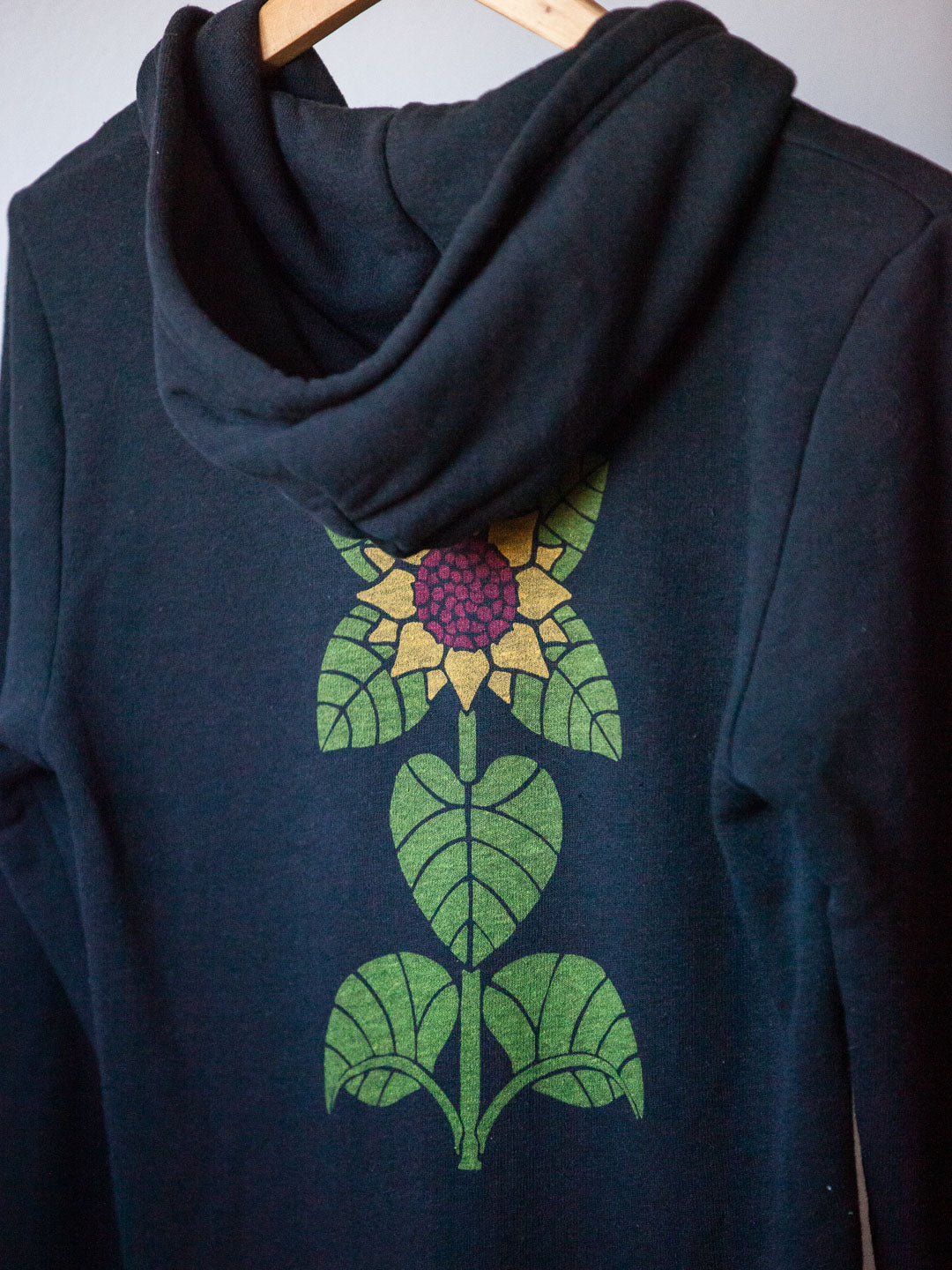 Sunflower Zip-up Hoodie Tri-Black-Culk