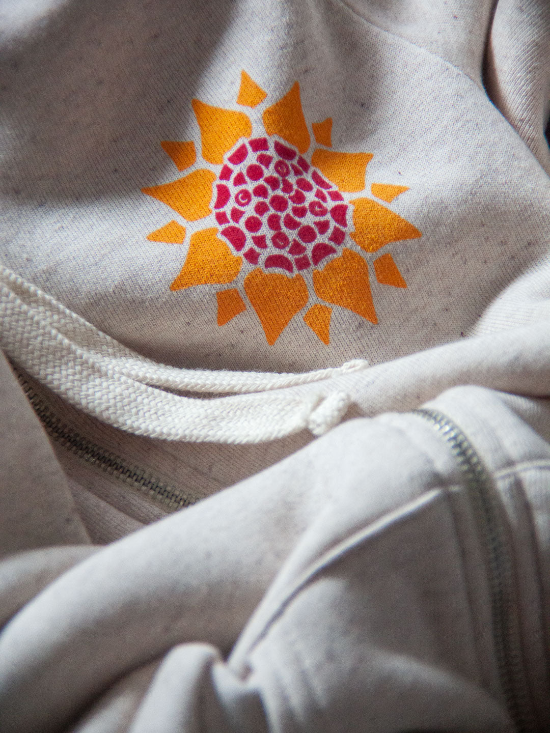 Sunflower Zip-up Hoodie Tri-Cream-Culk