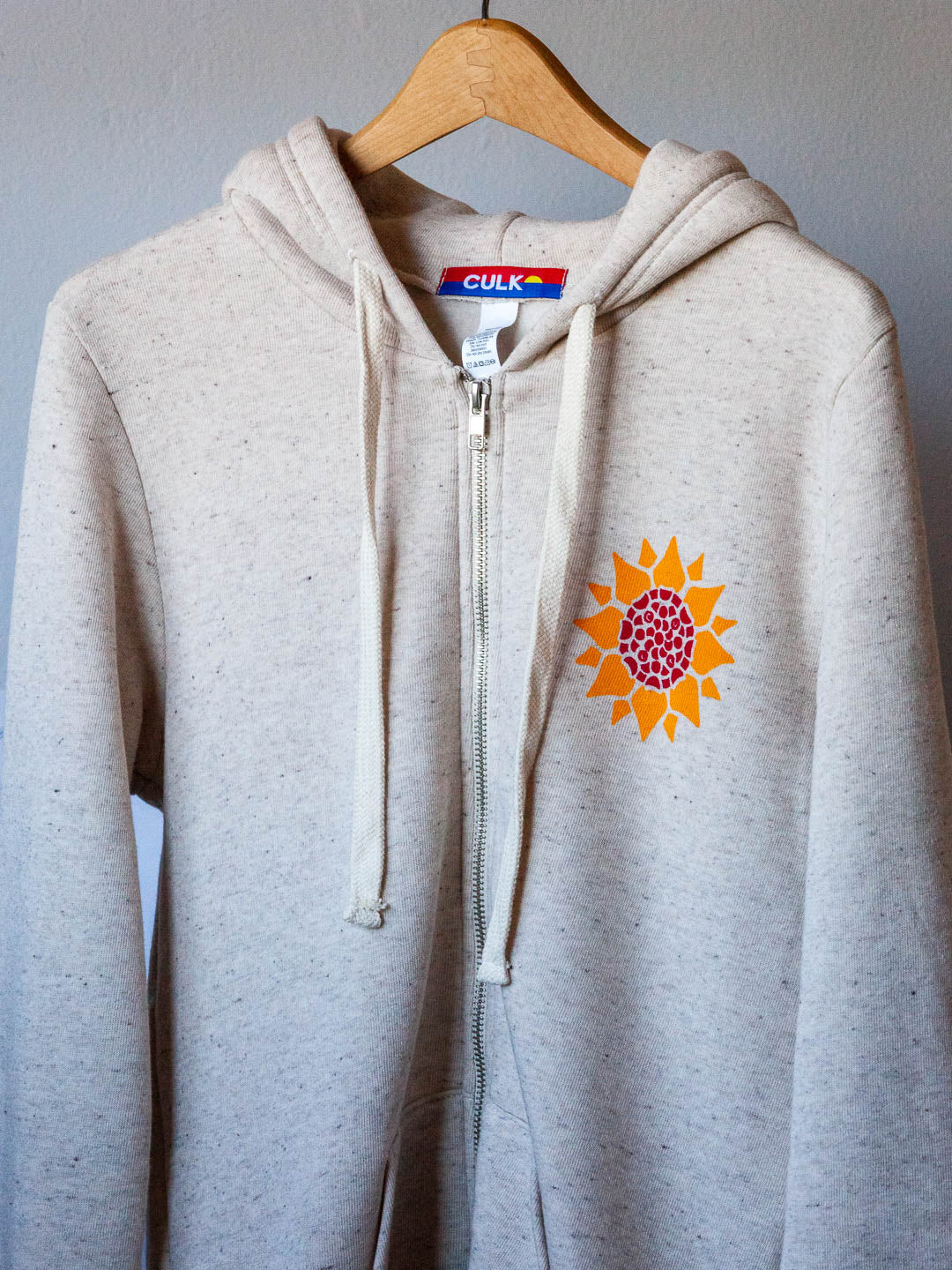 Sunflower Zip-up Hoodie Tri-Cream-Culk