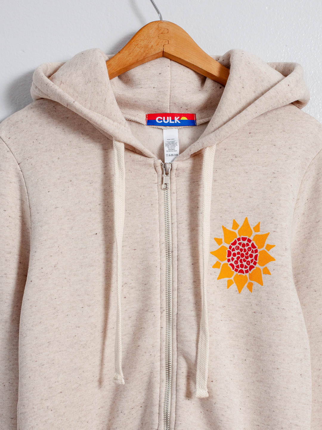 Sunflower Zip-up Hoodie Tri-Cream-Culk