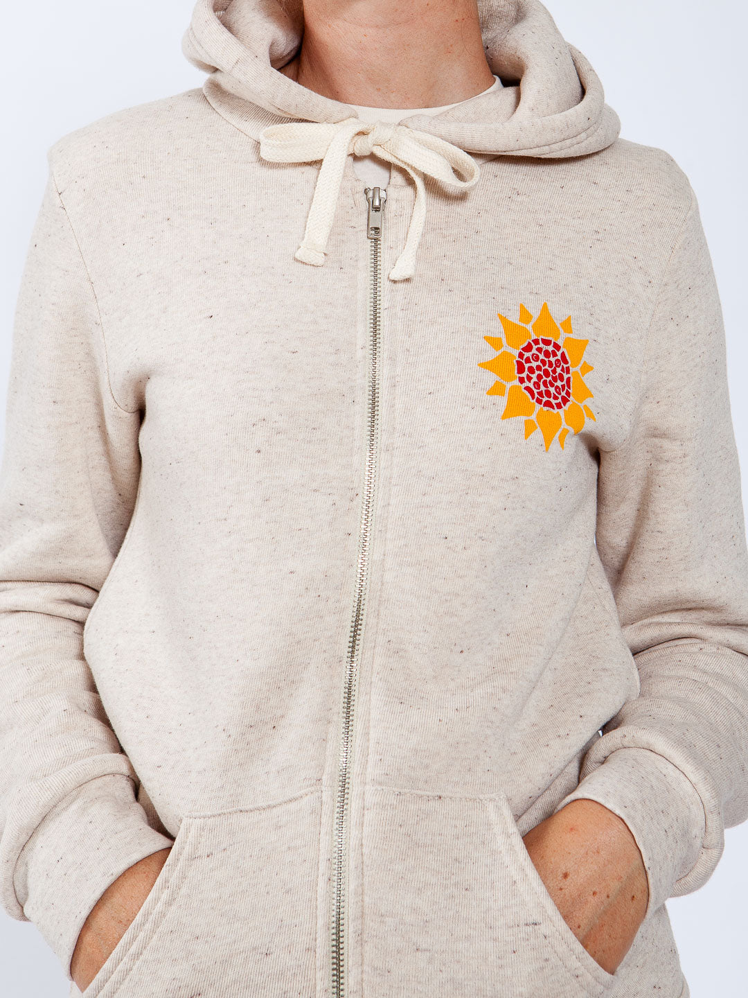 Sunflower Zip-up Hoodie Tri-Cream-Culk