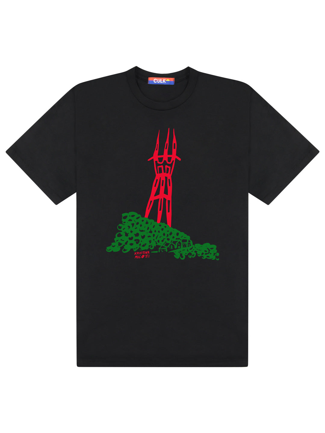Sutro Tower Tee Black by Kristina Micotti-Culk