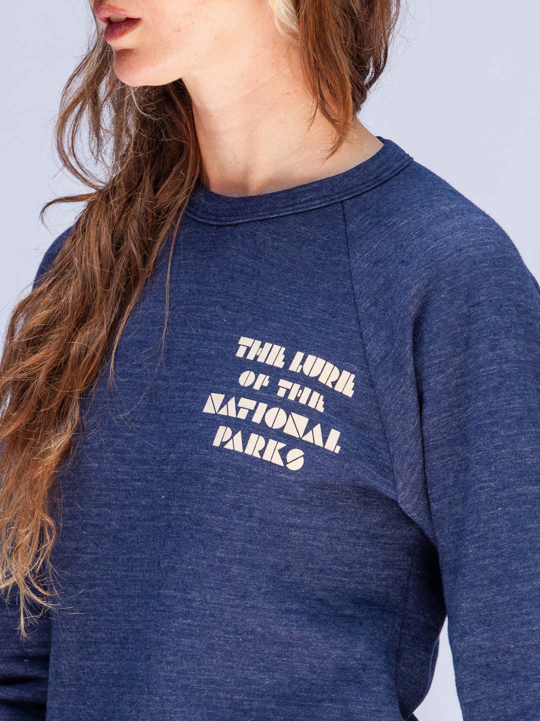 The Lure Of The National Parks Crewneck Tri-Navy-Culk