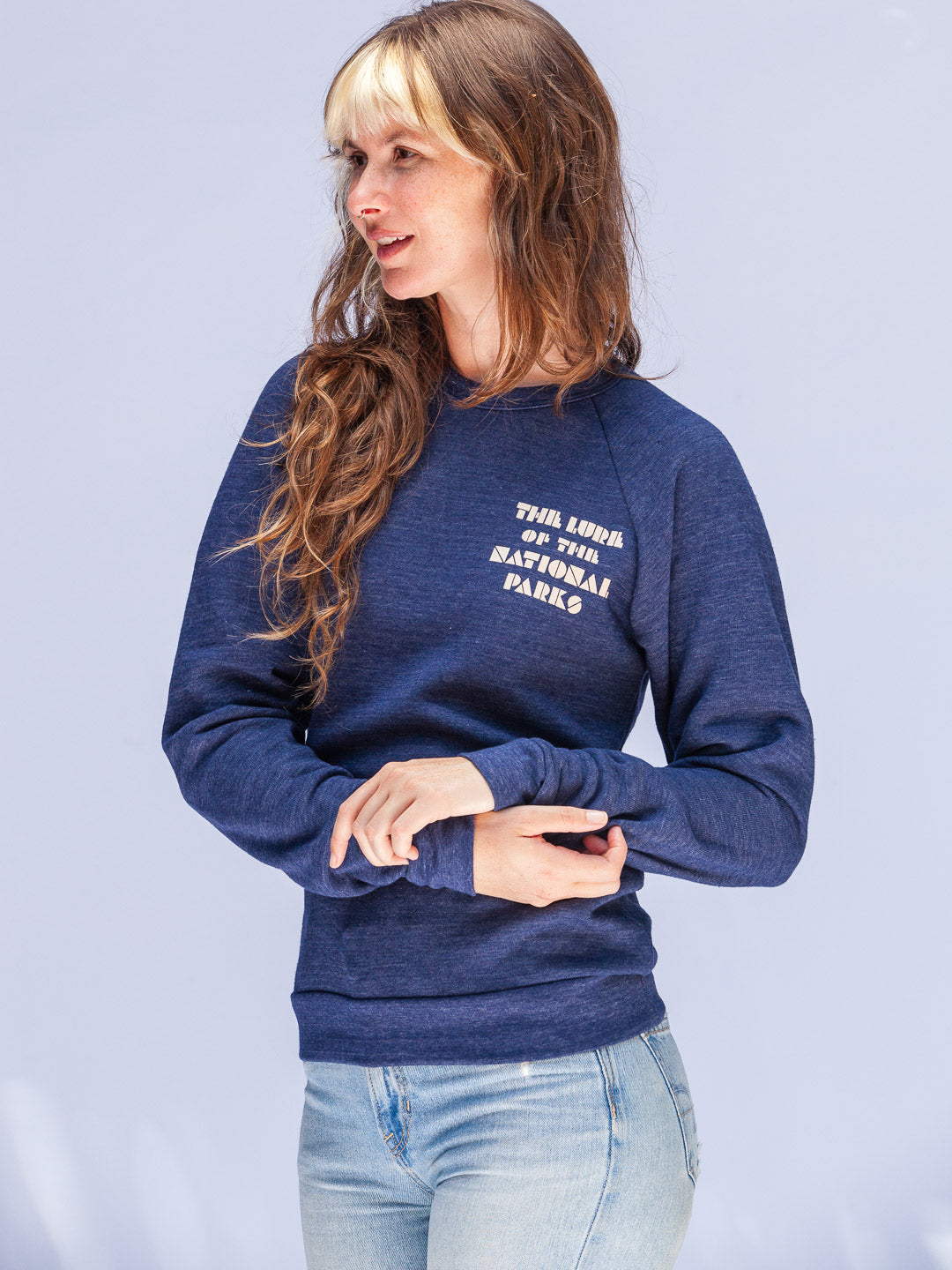 The Lure Of The National Parks Crewneck Tri-Navy-Culk