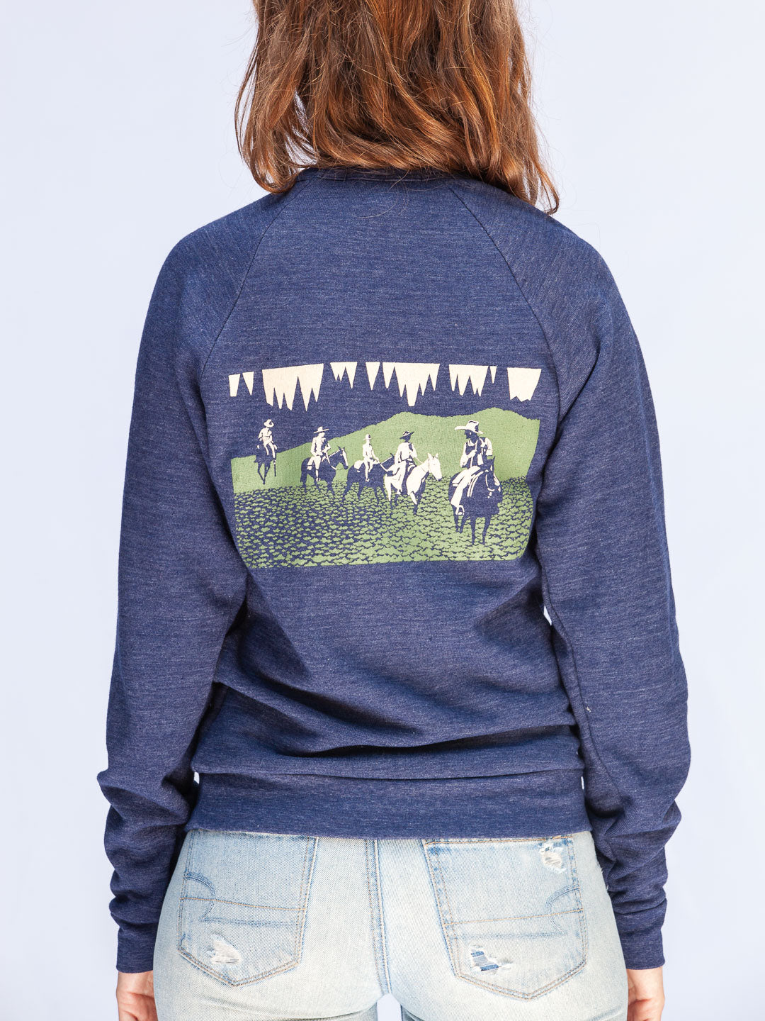 The Lure Of The National Parks Crewneck Tri-Navy-Culk