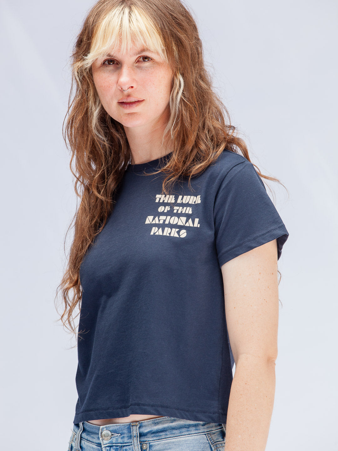 The Lure Of The National Parks Women's Tee Navy-Culk