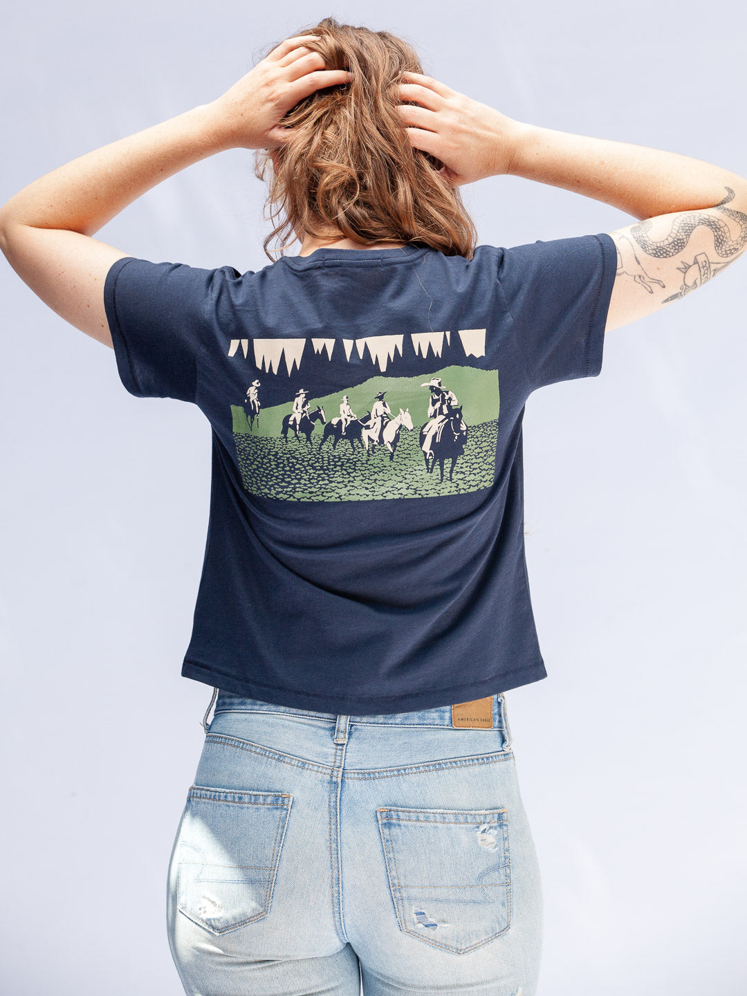 The Lure Of The National Parks Women's Tee Navy-Culk