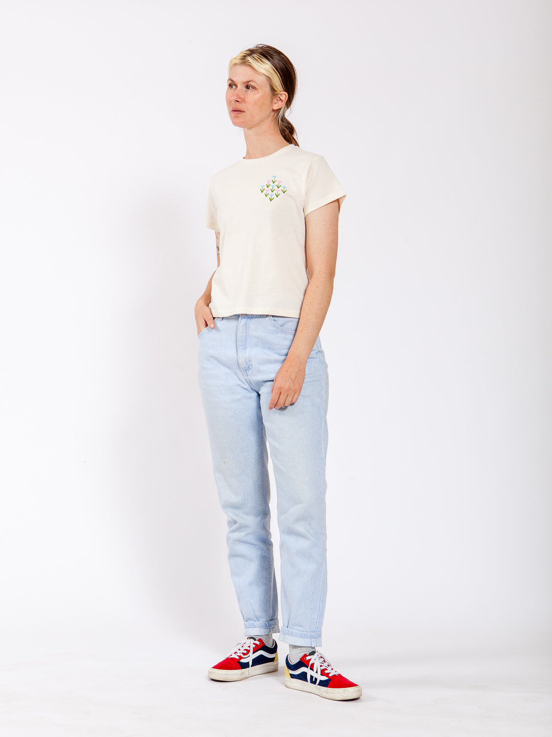Tulips Women's Tee Cream-Culk