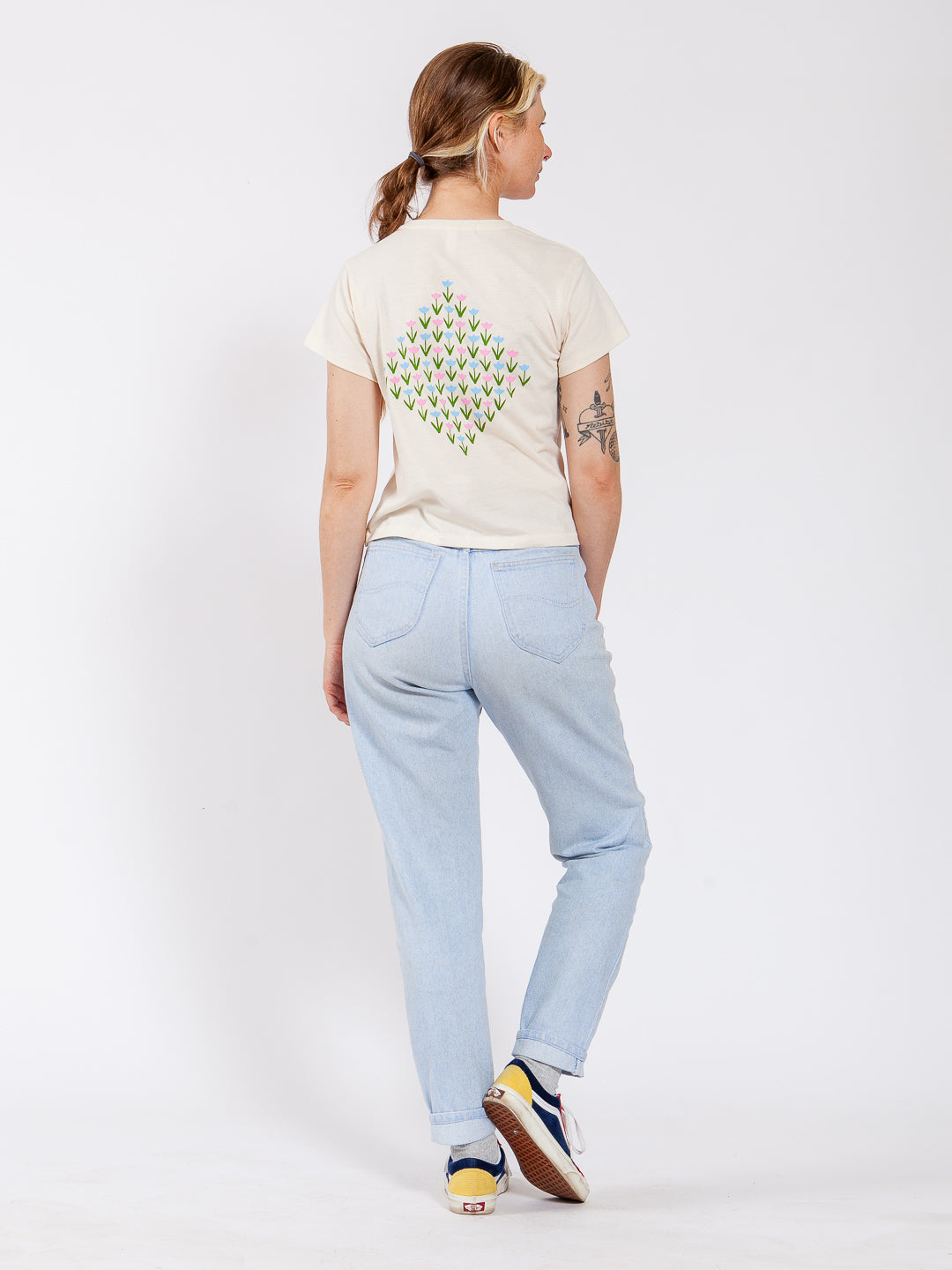 Tulips Women's Tee Cream-Culk