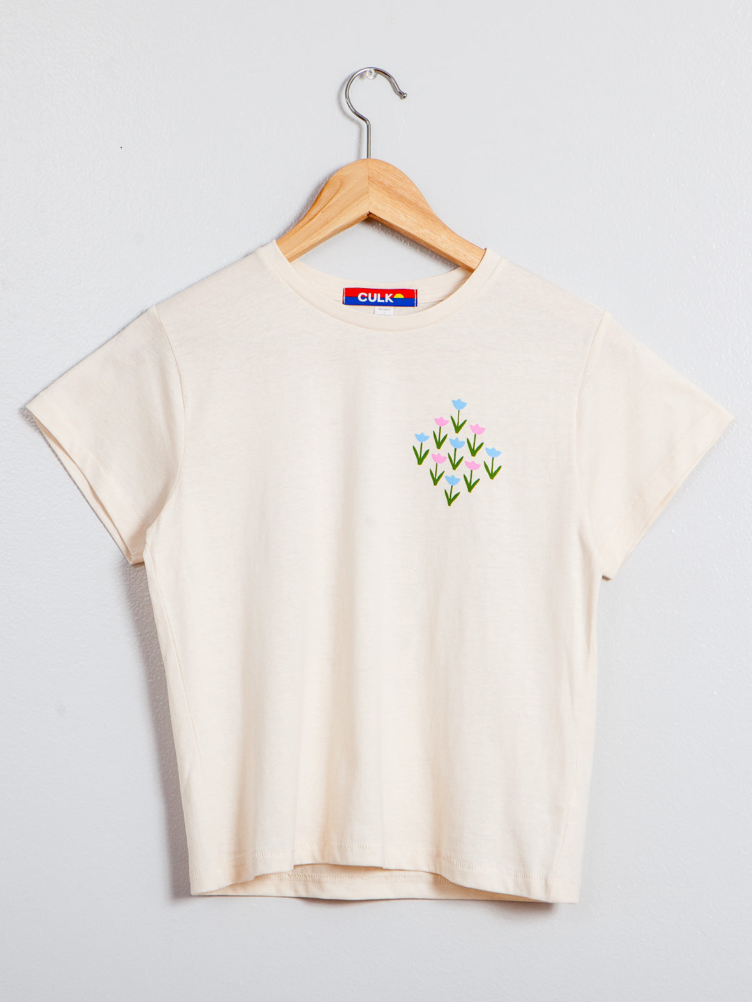Tulips Women's Tee Cream-Culk