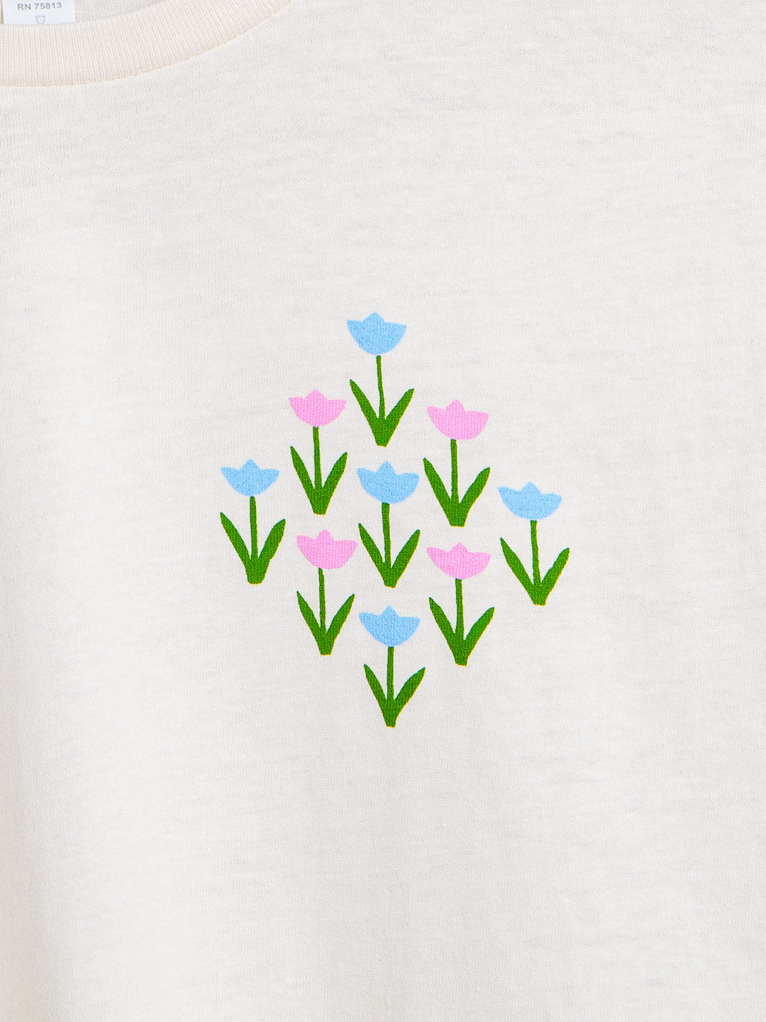 Tulips Women's Tee Cream-Culk