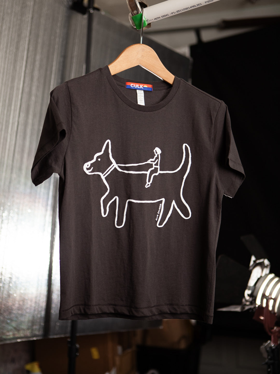 Dog Rider Women's Tee Black by Allie Sullberg