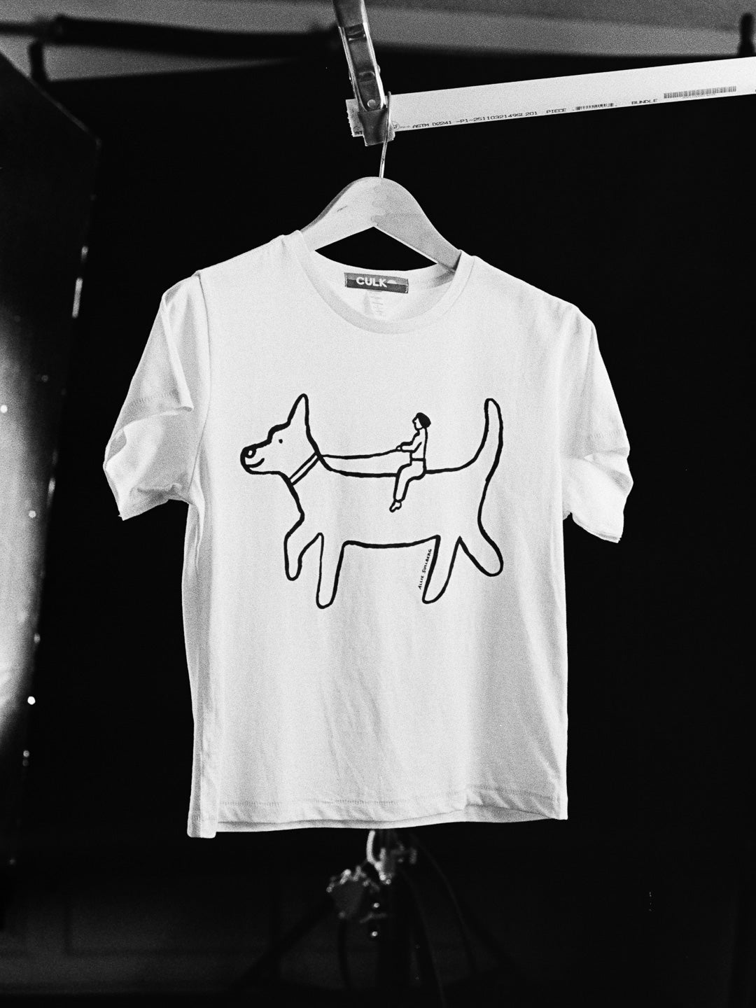 Dog Rider Women's Tee Cream by Allie Sullberg