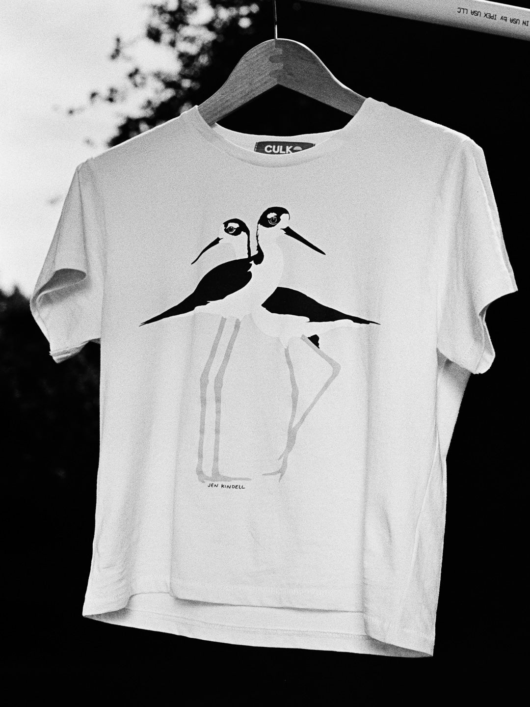 Lovebirds Women's Tee Cream by Jen Kindell