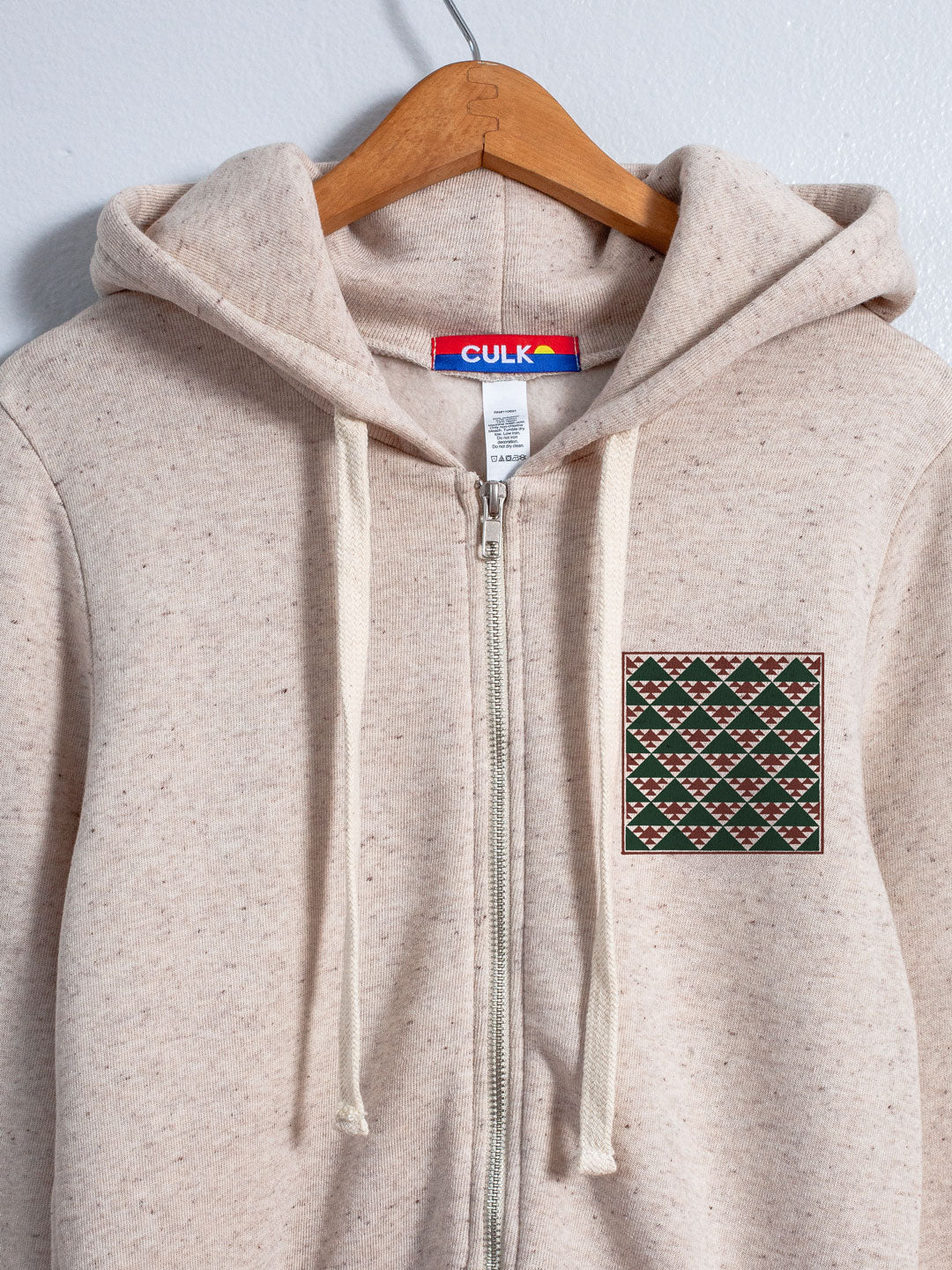 Mountain Study Zip-up Hoodie Tri-Cream