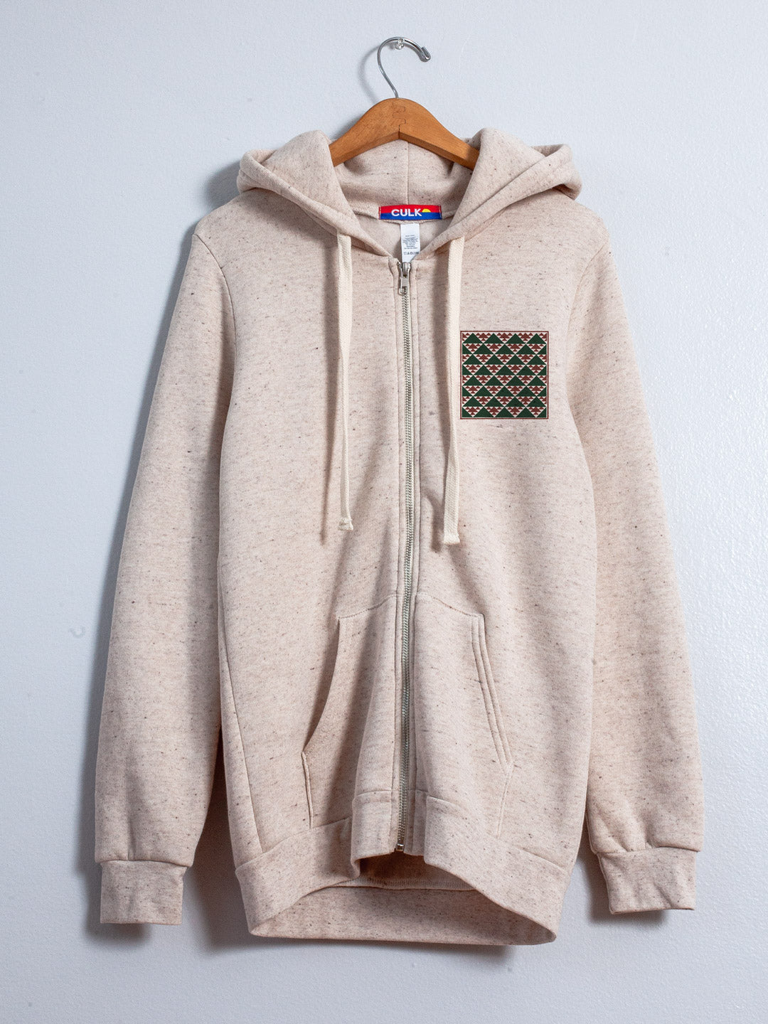 Mountain Study Zip-up Hoodie Tri-Cream