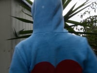 Love Zip-up Hoodie Tri-Blue