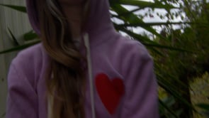 Love Zip-Up Hoodie Tri Purple