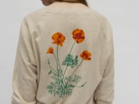 Jen Kindell Poppy Women's Raglan Pullover Tri Oatmeal