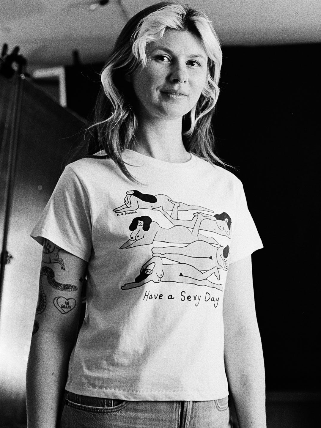 Have a Sexy Day Women's Tee Cream by Allie Sullberg