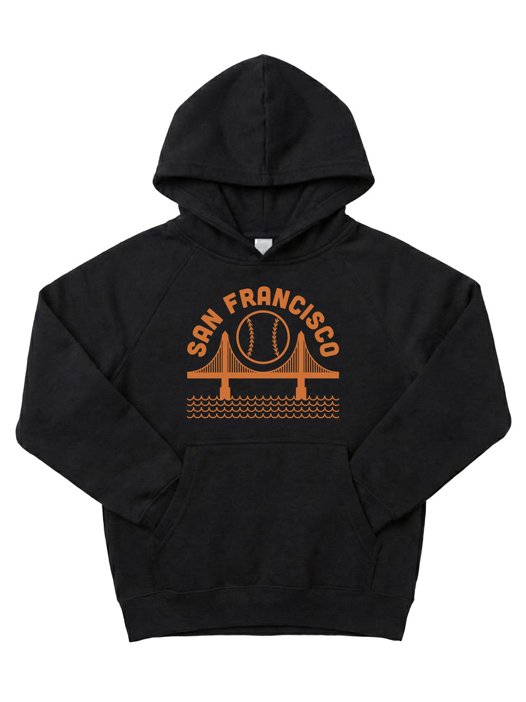 SF Baseball Youth Hoodie Black