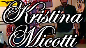 Blue Tiger Tee Cream by Kristina Micotti