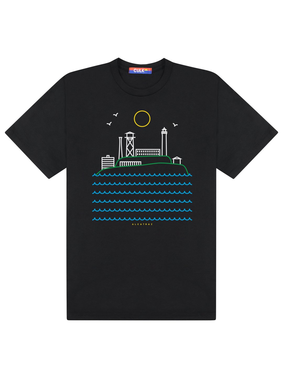 Alcatraz Tee Black-Culk