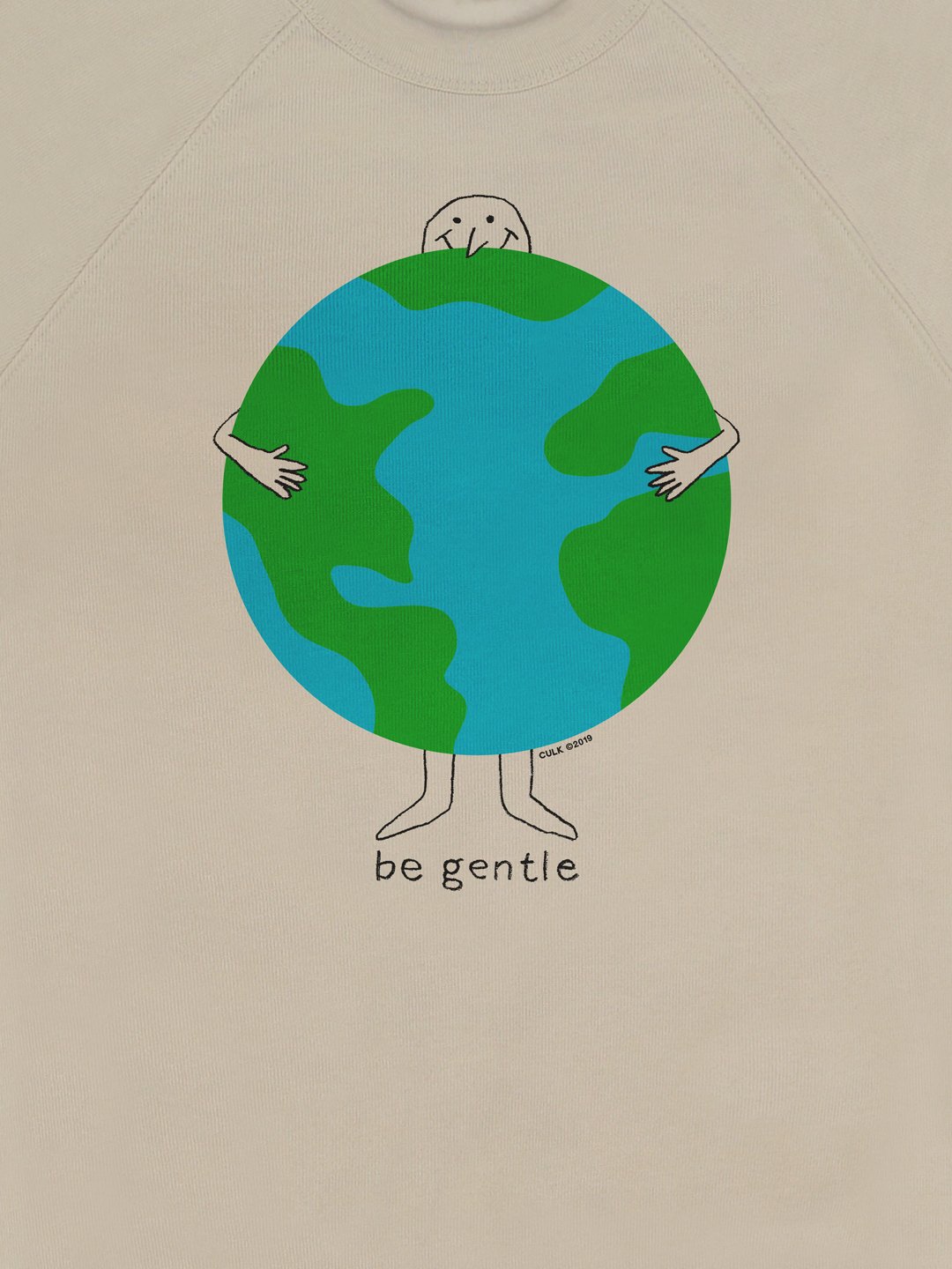 Be Gentle Crewneck Sweatshirt Cream-Culk