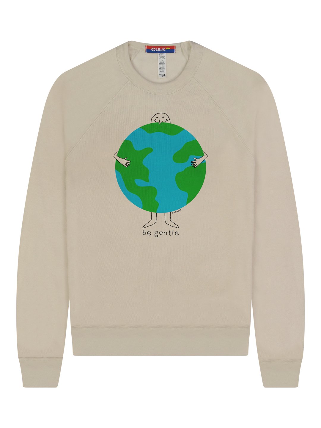 Be Gentle Crewneck Sweatshirt Cream-Culk