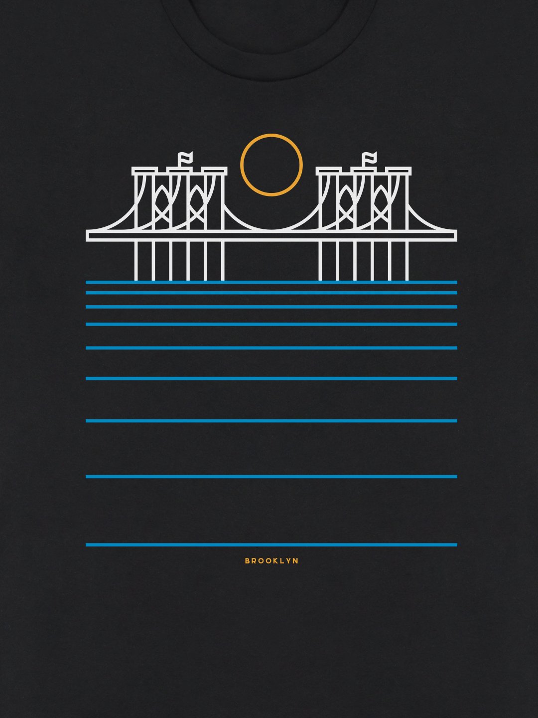 Brooklyn Bridge Tee Black-Culk