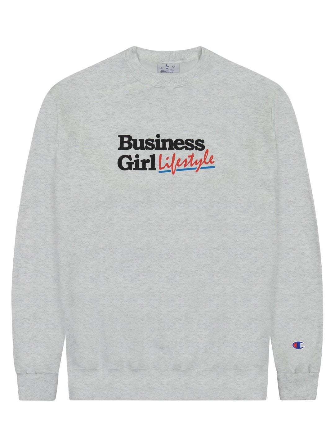 Business Girl Lifestyle Crewneck Sweatshirt Grey-Culk