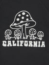California Shroomin Unisex Crewneck Sweatshirt Black-Culk