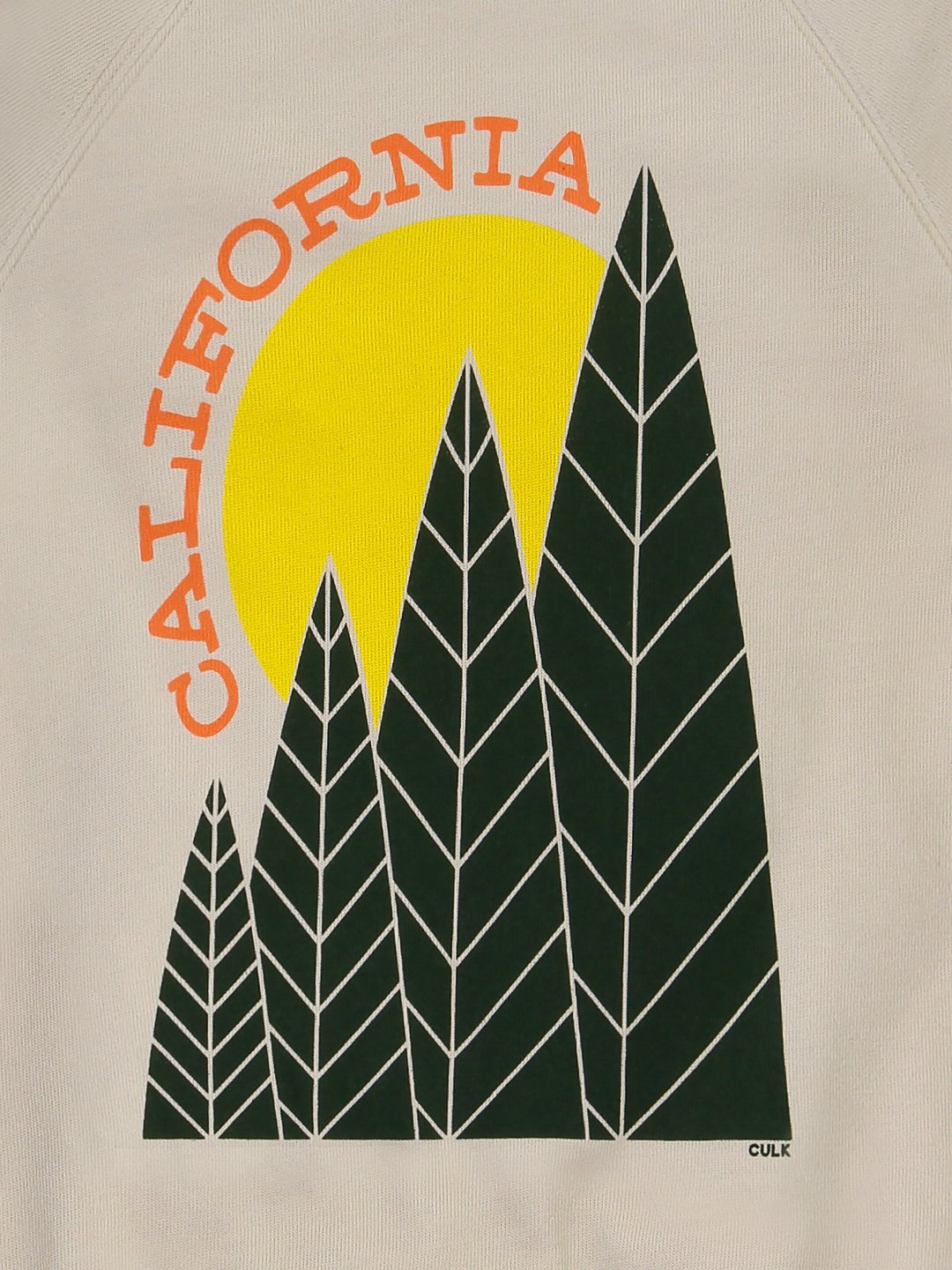 California Tree Sun Crewneck Cream-Culk
